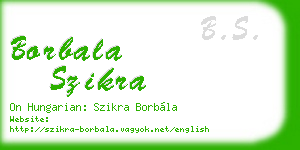 borbala szikra business card