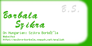 borbala szikra business card